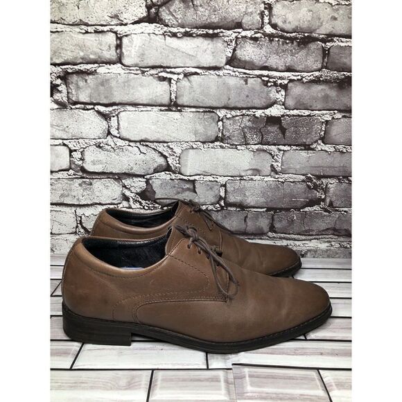 Vionic Joseph Orthaheel Brown Leather Plain Toe Oxfords Lace Shoes Men Sz 10.5US - Picture 5 of 16